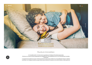 Webseite Europa Haus Invest