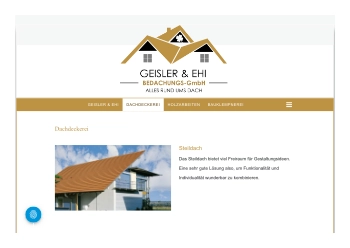 Webseite Geisler-EHI Dachdeckerei