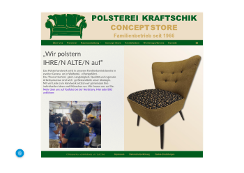 Webseite Polsterei Kraftschik