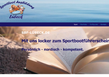 Webseite Sportbootausbildung Lübeck