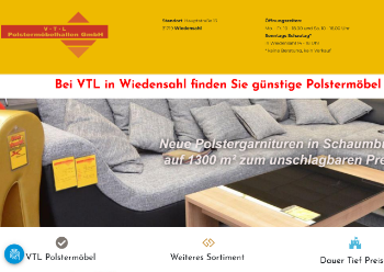 Webseite VTL Polstermöbel